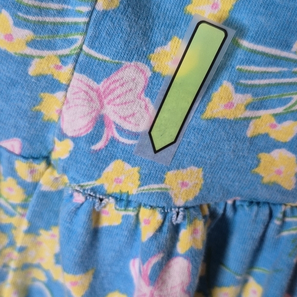 Lilly Pulitzer Vintage Floral Short Sleeve Cotton Dress - Size M *Flaws - Picture 9 of 12